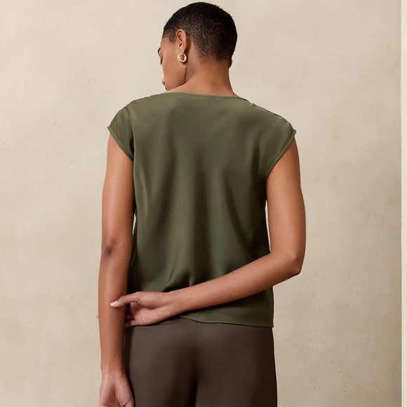 NWT BANANA REPUBLIC COWL-NECK TOP - Picture 5 of 5